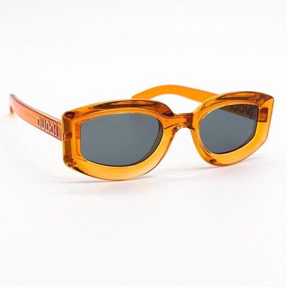 NEW GG1719S 005 GUCCI WOMEN ORANGE SUNGLASSES - Picture 5 of 10